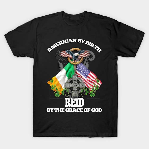 REID Family Name Irish American T-Shirt by Ireland